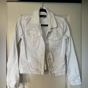 White jean jacket